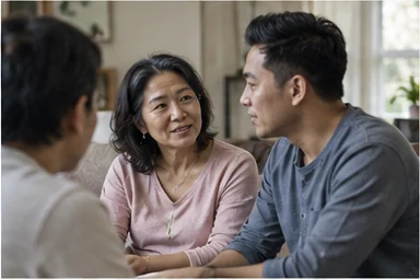국제결혼 기간 안내를 위한 고유 주제 사진