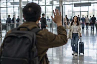 국제결혼 입국 후 정착 안내를 위한 고유 주제 사진