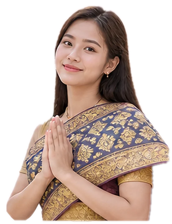 라오스 안내용 여성 모델 이미지