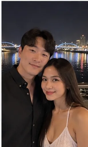 현지 만남 준비 단계 커플 이미지