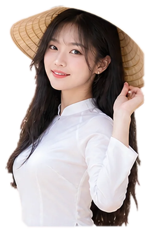 베트남 안내용 여성 모델 이미지